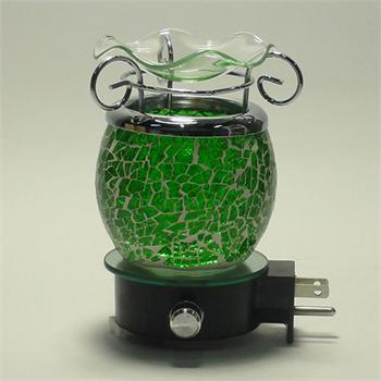 Crackle Glass Plug-In Oil Warmer